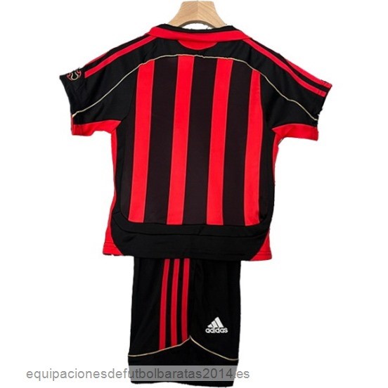 Nuevo 1ª Conjunto De Niños AC Milan Retro 2006 2007 Rojo Baratas